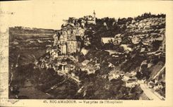 CPA Rocamadour Vue Prise De l'Hospitalet