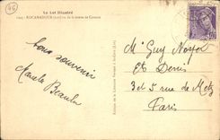 VINTAGE POSTCARD the Batch Illustrates Rocamadour Vue Of the Road De Couzou