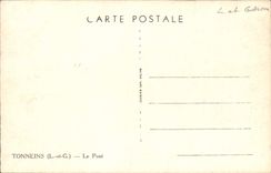 VINTAGE POSTCARD Tonneins the Bridge