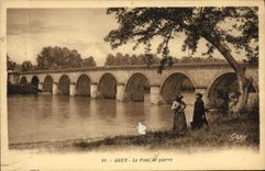CPA Agen Le Pont De Pierre