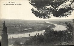CPA Agen Vue Panoramique De la Garonne