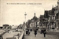 VINTAGE POSTCARD La Baule On Sea the Embankment Towards the Casino