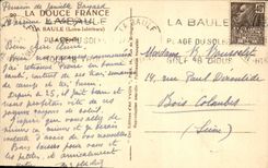 VINTAGE POSTCARD Soft La Baule France the Vault