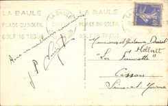 VINTAGE POSTCARD La Baule the Hotel Hermitage Children