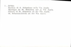 POSTAL MODERNA Sulla de la basílica de Roma vía Appia