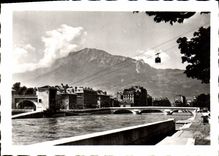 POSTAL MODERNA visión Isere y Moucherotte Grenoble