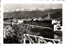 CPM Vue Generale Et Les Alpes Grenoble