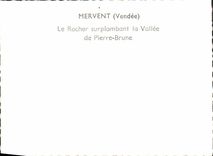 CPM Mervent Le Rocher Surplombant La Vallee De Pierre Brune