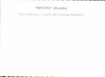 CPM Mervent Pierre Brune Grotte Du Pere De Montfort
