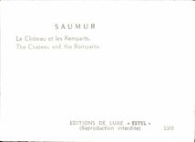 POSTAL MODERNA Samur el castillo y las paredes