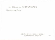 MODERN CARD the Castle De Chenonceaux