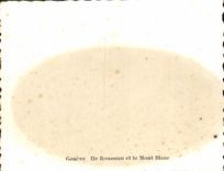 MODERN CARD Geneva Island Rousseau And Mont Blanc