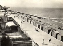 MODERN CARD Lion sur Mer the Beach And the Dam