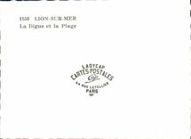 MODERN CARD Lion sur Mer the Dam And the Beach