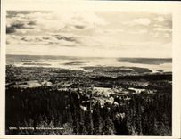 MODERN CARD Oslo Utsikt FRA Holmenkolbakken