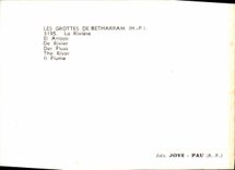 MODERN CARD the Caves De Betharram the River