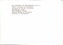 MODERN CARD the Caves De Betharram Column In Formation