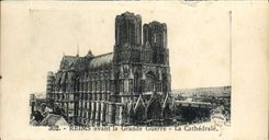MODERN CARD Rheims Before the Great War the Cathedral