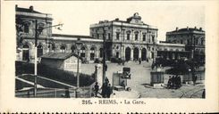 MODERN CARD Rheims Train station