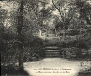 VINTAGE POSTCARD Croisic Walk Of the Lestpris Mount an Alley Of Wood