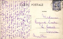 VINTAGE POSTCARD Curious Croisic Rocks At the edge of cliff