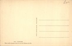 VINTAGE POSTCARD Cahors a Lane Giving In the Street Of the Castle Of the King