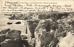 CPA Le Croisic La Grande Cote Etude De Rochers