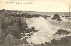 VINTAGE POSTCARD Croisic the Great Dimension Sea