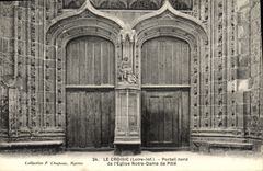 CPA Le Croisic Portail Nord De l'Eglise Notre Dame De Pitie