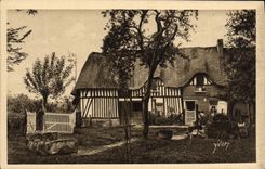 VINTAGE POSTCARD Soft France Normandy Ferme Norman has Jumieges