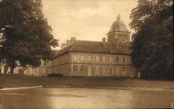 VINTAGE POSTCARD Lessay Seen Of Western the Core Castle