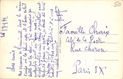 VINTAGE POSTCARD Donville Les Bains the Beach And Cabins