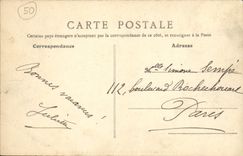 VINTAGE POSTCARD Surroundings De Portbail Ruins Of the Church D' Omonville