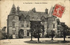 VINTAGE POSTCARD Tourlaville Frontage Of the Castle