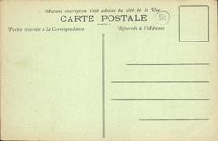 VINTAGE POSTCARD Ruins of the abbey of Hambye Seen from of the vault of the virgin