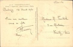 VINTAGE POSTCARD Nacqueville High Landscape the Church