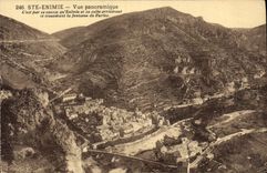 VINTAGE POSTCARD Gorges of the Tarn co. Enimie Panoramic View
