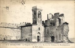 VINTAGE POSTCARD Beaucaire the Vault St Louis and Ruins of the Castle of Montmorency