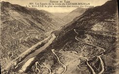 CPA Gogces Du Tarn Les Lacets de la Route Du Causse Mejean a la Malene 