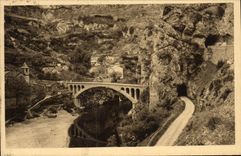 VINTAGE POSTCARD Gorges of the Tarn the Tarn has Saint Chely