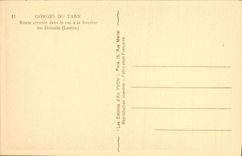 CPA Gorges Du Tarn Route creusee dans le Roc a la Hauteur des detroits