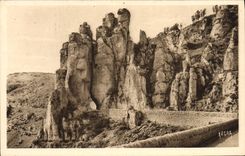 VINTAGE POSTCARD Valley of Jonte Causses of the Cevennes the tunnel of Bouilleres