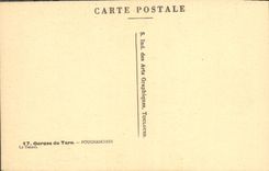 CPA Gorges du Tarn Pougnadoires Le tunnel