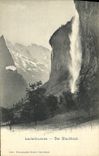 VINTAGE POSTCARD Lauferbrunnen Der Staubbach