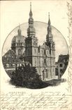 VINTAGE POSTCARD Wurzburg Die Stift Haug Kirche