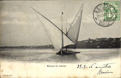 CPA Barque du Leman Bateau