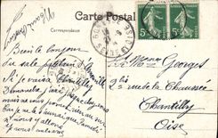 VINTAGE POSTCARD Brussels Fair 1910 Entered Village fair of Worms the Large terrace