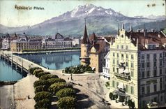 VINTAGE POSTCARD Luzerr U Pilatus