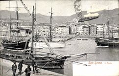 CPA San Remo Il Porto Bateaux