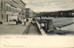 Pulmón Arno Nuovo de Firenze de la POSTAL de la VENDIMIA